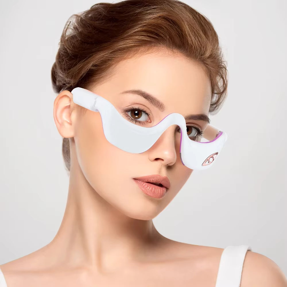 3-in-1 Electric Eye Massager with High-Frequency Vibration, Pulse Electrotherapy & Infrared Heat Compress