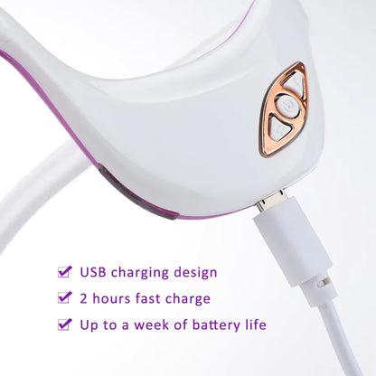 3-in-1 Electric Eye Massager with High-Frequency Vibration, Pulse Electrotherapy & Infrared Heat Compress