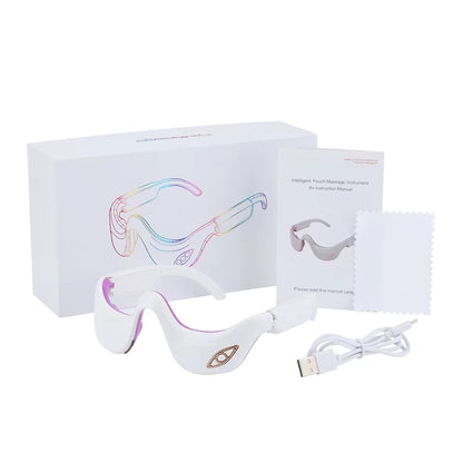 3-in-1 Electric Eye Massager with High-Frequency Vibration, Pulse Electrotherapy & Infrared Heat Compress